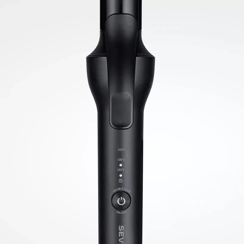 Plaukų tiesintuvas SEVERIN LS 0822 — Šiluminė technologija, 250 W, min. 130 °C, keraminės plokštės, 2,8 m laidas, juoda/pilka