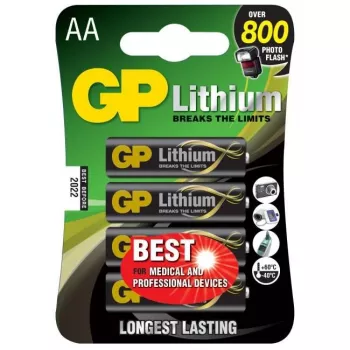 GP Batteries ličio pirminė AAA vienkartinė šarminė baterija (07015LF-C4)