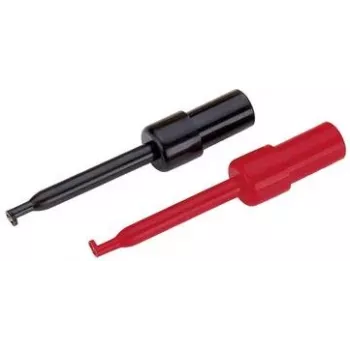 Bandomųjų zondų rinkinys Voltcraft 108542, 2 mm kištukas, CAT I, juoda ir raudona