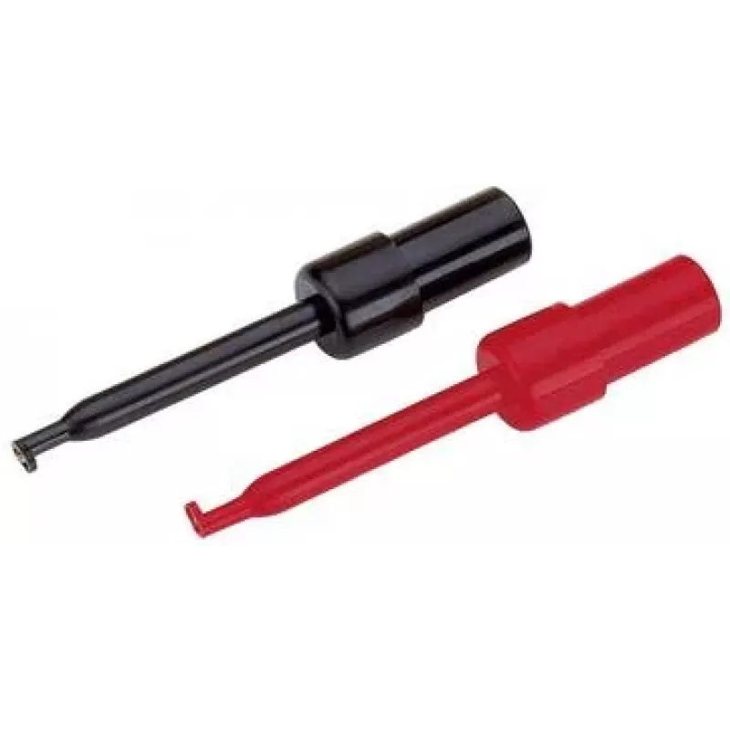 Bandomųjų zondų rinkinys Voltcraft 108542, 2 mm kištukas, CAT I, juoda ir raudona