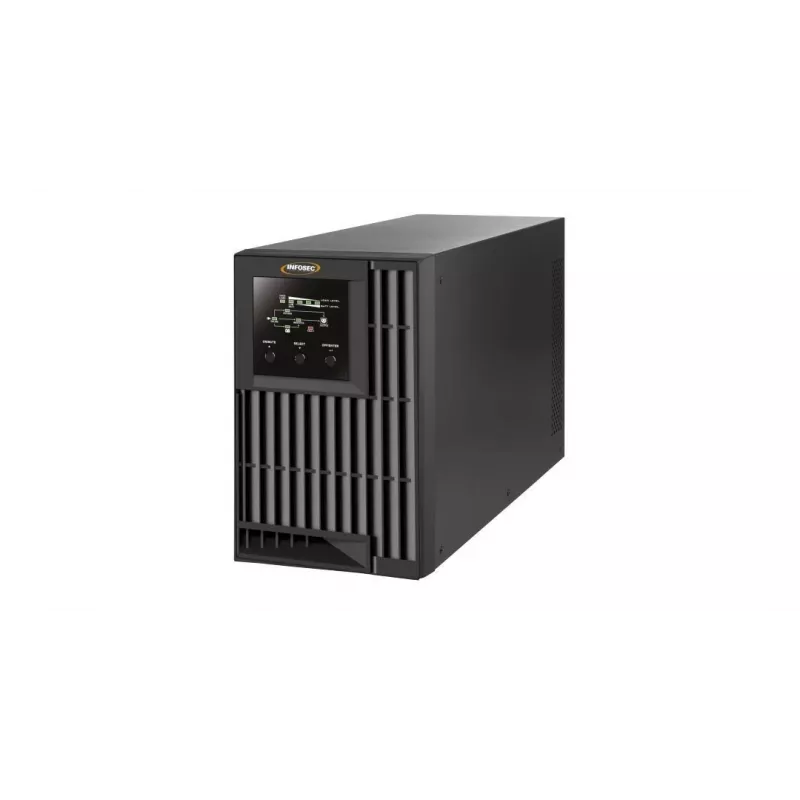 Infosec E4 Value 1000 nepertraukiamo maitinimo šaltinis (UPS) Dvigubos konversijos (internetinis) 1 kVA 3 kintamosios srovės išvesties lizdai (-ų)