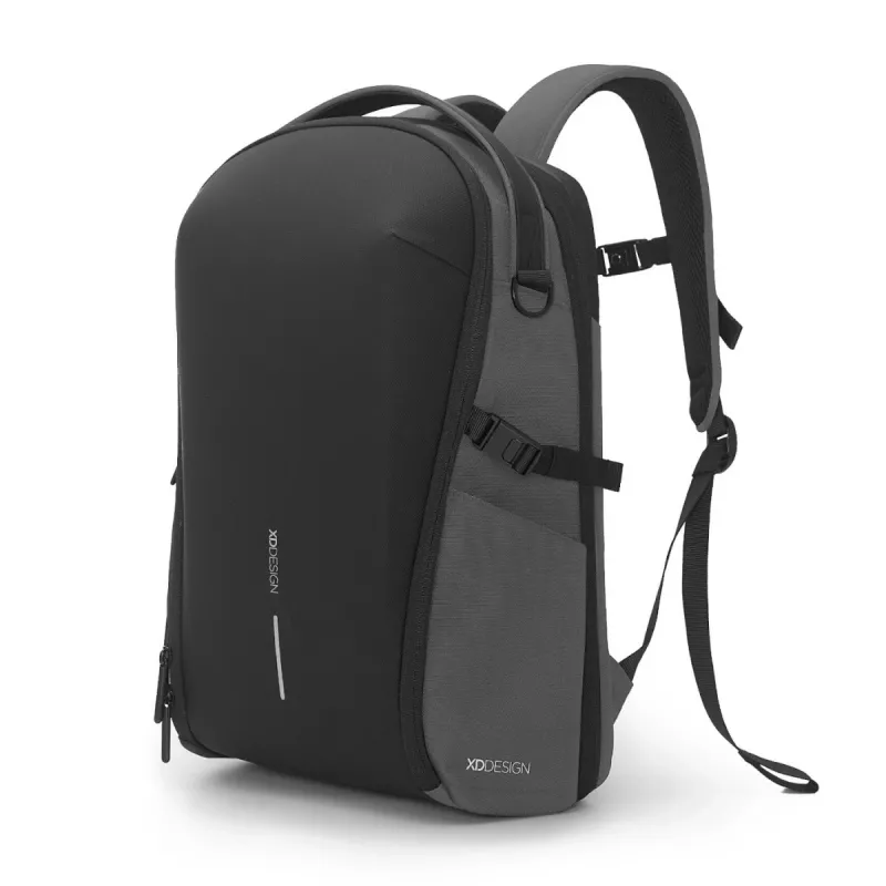 Kuprinė XDDESIGN Bizz pilka P705.932 — atspari vandeniui, lengva miesto kuprinė