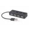 USB 2.0 sąsajos šakotuvas Gembird UHB-U2P4-05 su 4 USB prievadais