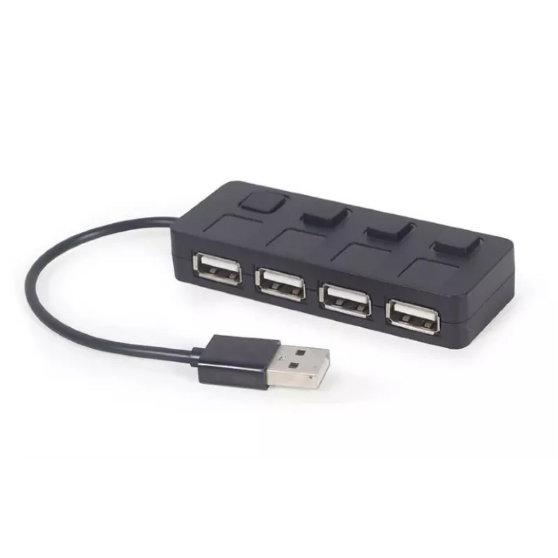 USB 2.0 sąsajos šakotuvas Gembird UHB-U2P4-05 su 4 USB prievadais