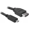 DeLOCK - Vaizdo / garso kabelis - HDMI - 32 AWG - HDMI, 19 kontaktų (M) - 19 kontaktų Micro-HDMI (M) - 3 m (82663)