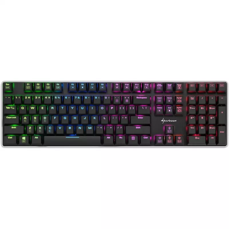 PureWriter RGB, Gaming Keyboard juoda, FR išdėstymas, Kailh Choc Low Profile Blue