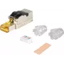 Tinklo jungtis helos RJ-45 M ekranuota Cat 8.1 didelės spartos eterneto jungtims