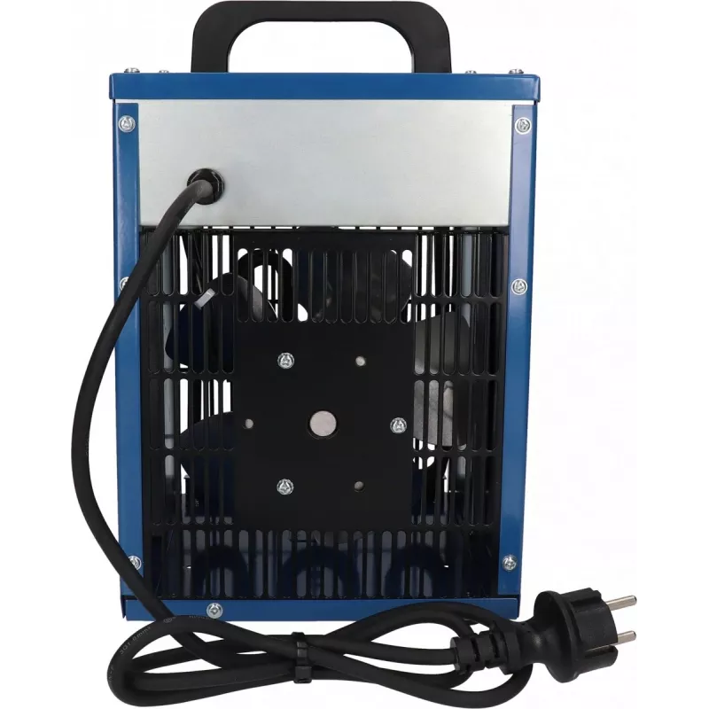 Elektrinis ventiliatoriaus šildytuvas BLAUPUNKT EH7010 — 2000 W, nerūdijantis plienas elementas, IPX4, grindų naudojimas, iki 22 m², juoda/mėlyna/raudona