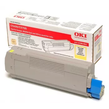 Originalius OKI Toner 43381905, geltonas, 43324405, 10 000 psl.