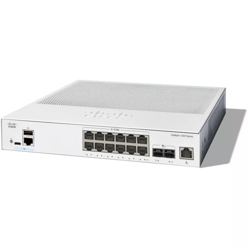 Cisco Catalyst C1300-12XT-2X tinklo jungiklis Valdomas L2/L3 Pilka