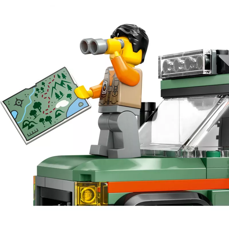 LEGO City Offroad visureigis 4x4 konstravimo rinkinys 60447 — 221 detalė, 1 minifigūrėlė, nuo 6 metų