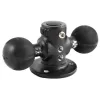 RAM Mounts apvali dviguba rutulinė bazė - C rutulys (1.5 ), polietileniniame maišelyje (RAM-217-1U)
