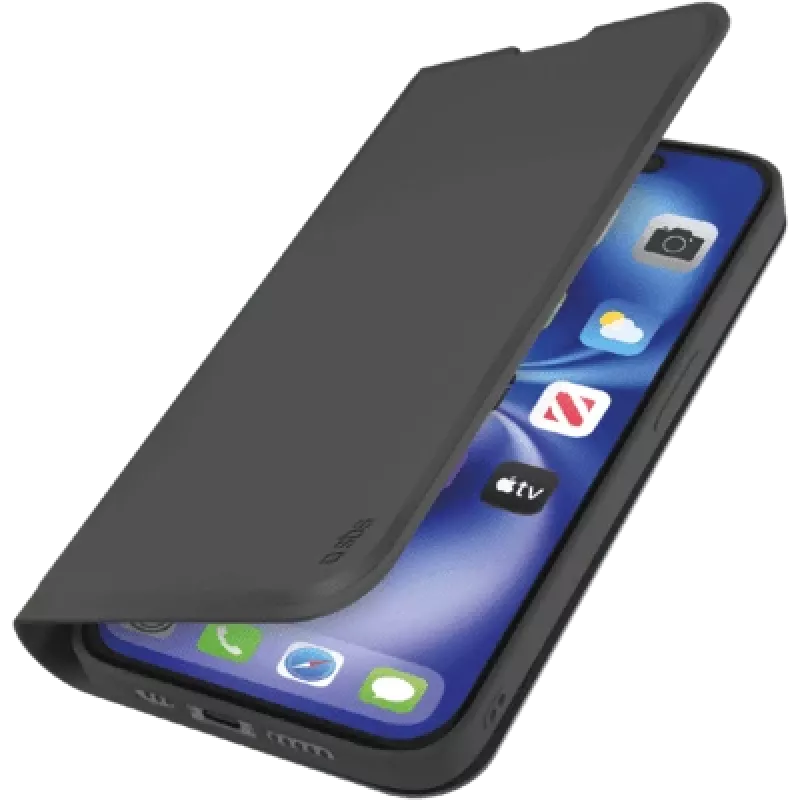 Piniginės stovas SBS TEWALIPSE25K, skirtas iPhone SE 2025 — juodas, piniginė + atramėlė