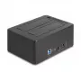 DeLOCK USB dviguba prijungimo stotelė 2 x SATA HDD/SSD su klonavimo funkcija ir kortelių skaitytuvu
