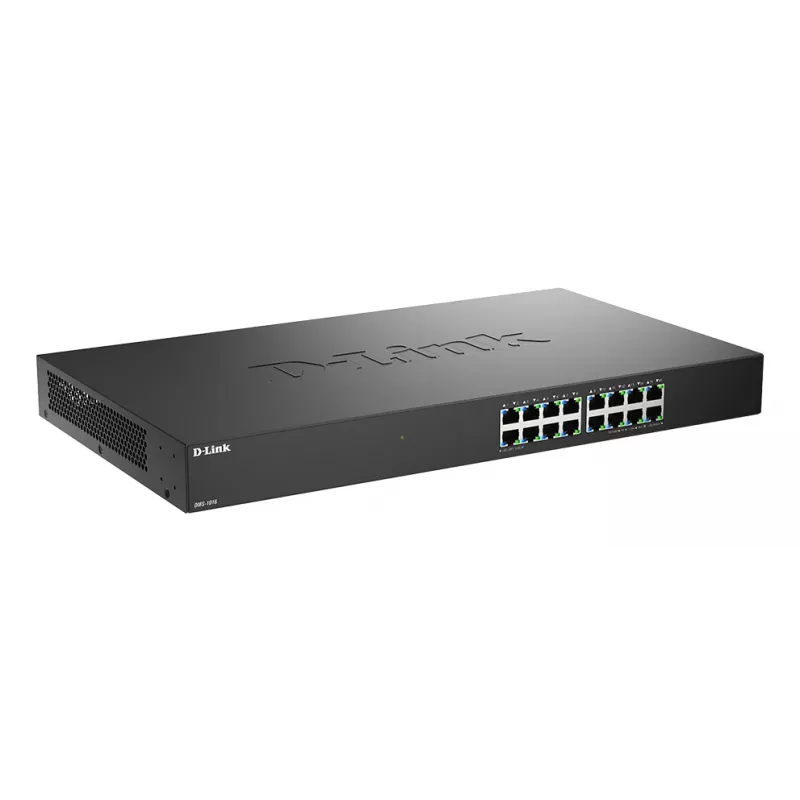 D-Link 16 prievadų 2,5G kelių gigabitų nevaldomas komutatorius, nevaldomas, L2+, 2,5G Ethernet (100/1000/2500)
