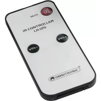 Omnitronic Remote Control L-125 (modelis 10355126) — infraraudonųjų spindulių belaidis nuotolinio valdymo pultelis garso įrangai