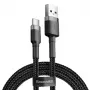Baseus Cafule USB į USB-C 3A 1m (pilka-juoda)