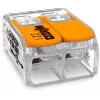 WAGO 221-612 - tiesus - 450 V - oranžinis - permatomas - EN 60664