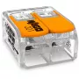 WAGO 221-612 - tiesus - 450 V - oranžinis - permatomas - EN 60664