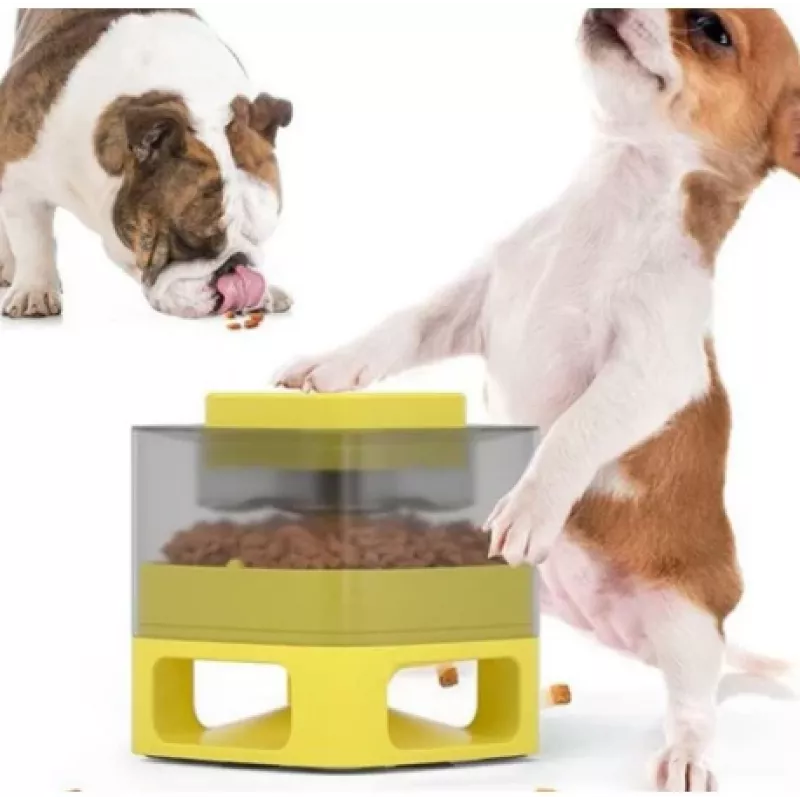 Doggy Village MT7130Y automatinis šėrimo indas gyvūnams geltonas