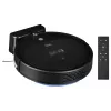 Robot vacuumeris TEESA Smart VAC 2 — apvalus, juodas, 1000 Pa siurbimo galia, 9,6 V/2000 mAh Li baterija, 0,2 L dulkių talpykla, Wi‑Fi, automatinis grįžimas