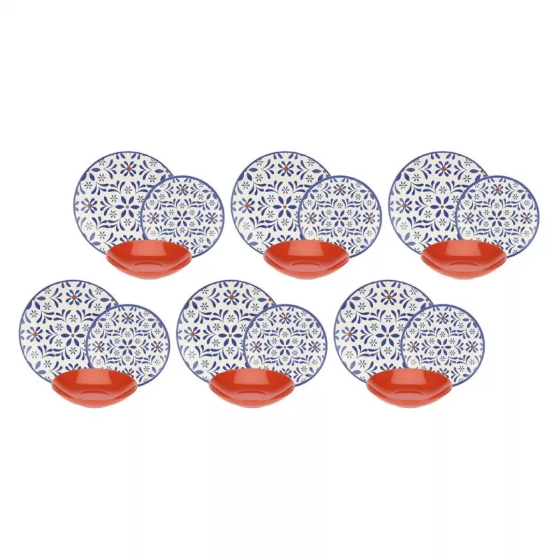 Stalo servizas Rose&Tulipani R18410TA18 6 asmenims — porceliano rinkinys 6