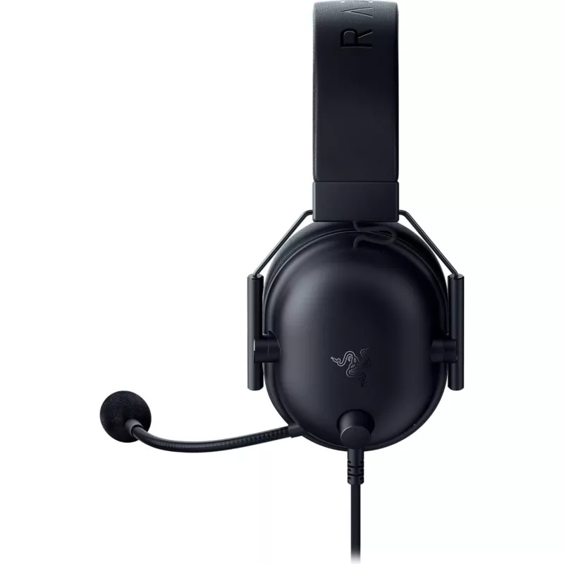 Laidinės žaidimų ausinės Razer JuodaShark V2 X — binauralinės, 3,5 mm, 32 Ω, 12–28000 Hz, lankstus mikrofonas -42 dB, 270 g