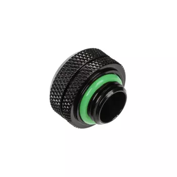 Jungtis BitsPower BP-MBEML14 žalvarinė skysčio aušinimo jungtis, juoda, 14 mm