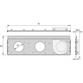 Schroff ventiliatoriaus blokas 84HP 220D CPL. (24572411)
