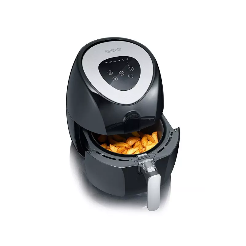 Severin 2430 Single 3.2 L Stand-alone 1500 W Karšto oro gruzdintuvė Juoda, Nerūdijantis plienas