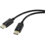 Renkforce DisplayPort kabelis, DisplayPort kištukas, 5,00 m, juodas, RF-5245270, DisplayPort 1.2, DisplayPort laidas (RF-5245270)