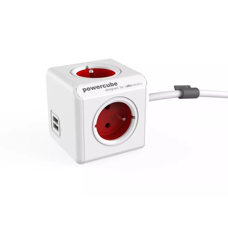 Allocacoc Extended USB 1,5M RED 2402 RD jungiamumo priedas raudonas