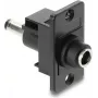 Skydelyje montuojamas adapteris iš DC 5,5×2,1 mm lizdo į DC 5,5×2,1 mm kištuką, DELOCK 91116