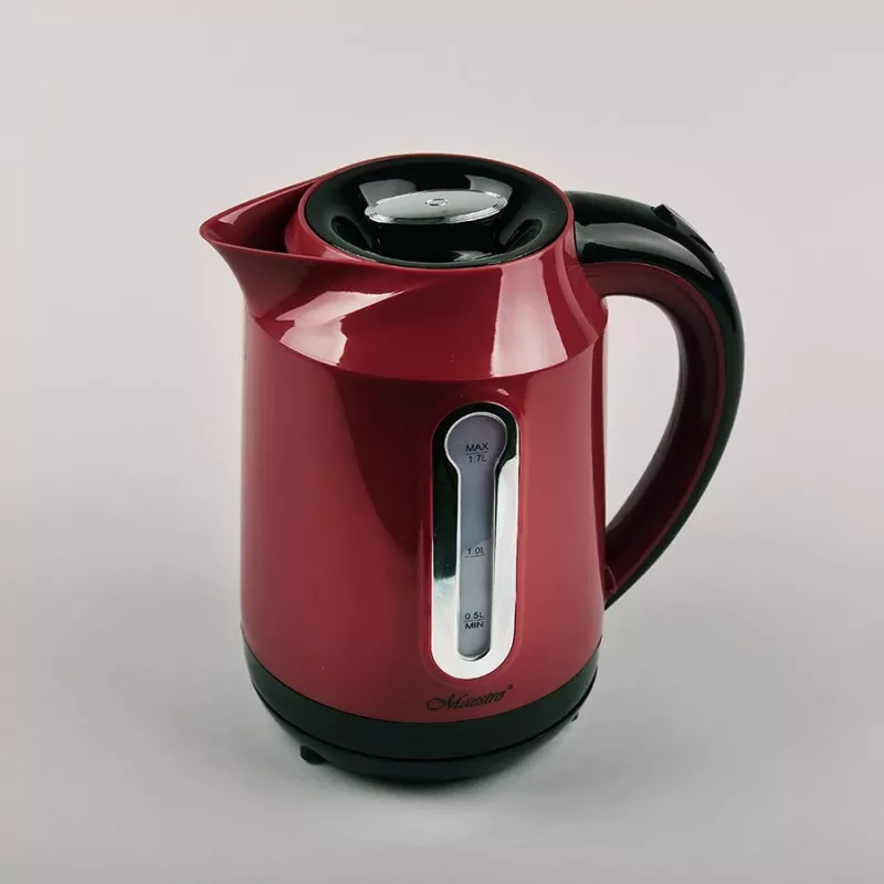 MAESTRO MR-041 (MR-041-Raudona) elektrinis virdulys 1.7 L 2000 W Juoda, Raudona