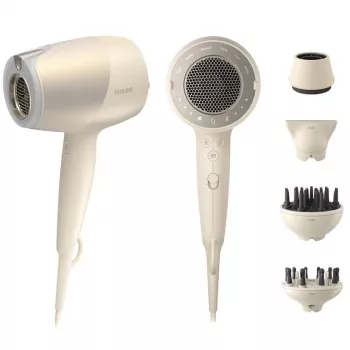 Plaukų džiovintuvas Philips 9000 series BHD829/00, 1800 W, joninis, 3 šilumos/3 greičių, 4 antgaliai (koncentratorius, difuzorius), smėlio spalvos