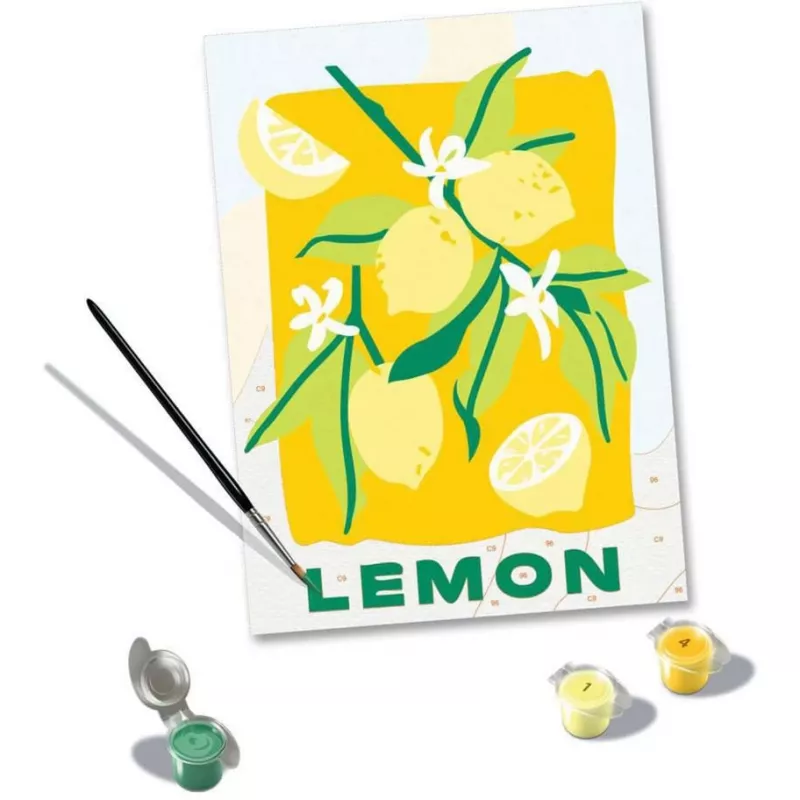 Ravensburger CreArt dažymo rinkinys – Citrinos (dizainas 25515) drobės tapybos projektams