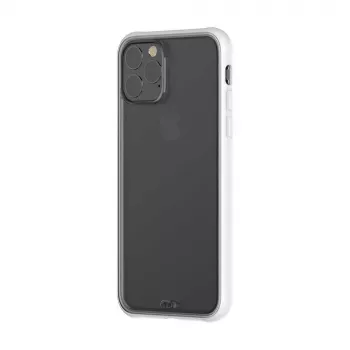Apsauginis telefono dėklas Devia Soft Elegant, atsparus smūgiams, skirtas iPhone 11 Pro Max, baltas, minkštas liesti, amortizuojantis