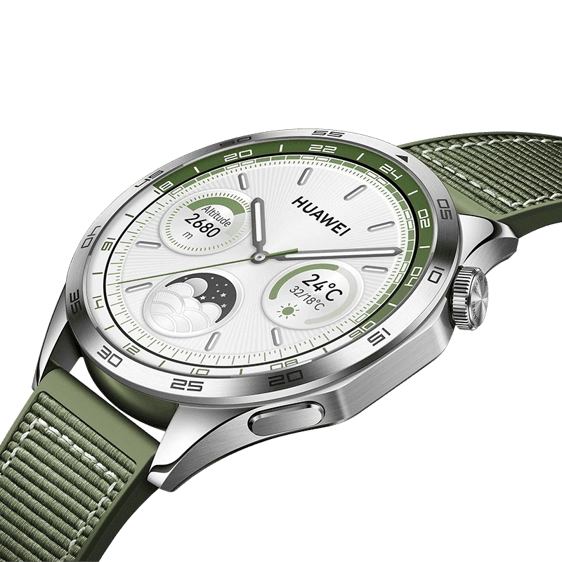 HUAWEI WATCH GT 4 išmanusis laikrodis – iki 2 savaičių baterijos veikimo laikas, kūno rengybos stebėjimo priemonė – suderinama su Android ir iOS – sveikatos stebėsena su pulso bangos aritmijos nustatymu