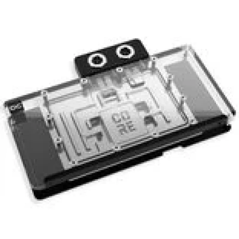 Vandens blokas Alphacool Core RX 9070 XT Nitro+ permatomas / chromuotas su galine plokšte