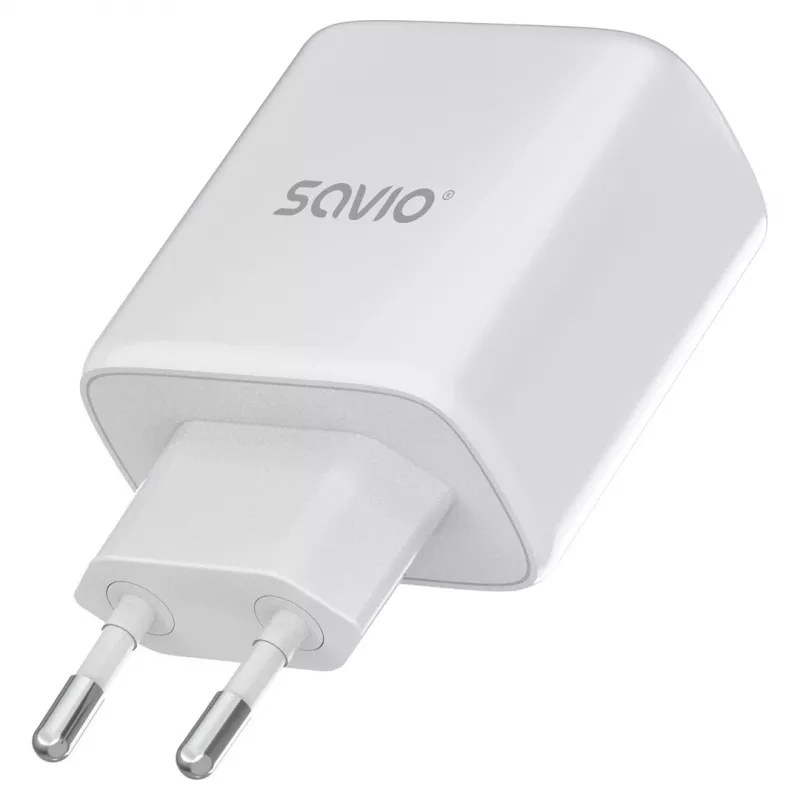 Savio LA-12 mobiliojo įrenginio įkroviklis Universal White AC Greitasis įkrovimas Vidaus patalpoms
