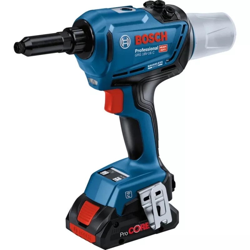 Bosch 0 601 9K5 001 kniedijimo įrankis, juoda, žalia, 3,2, 4, 4,8, 5,0, 5,6 mm, 16000 kN
