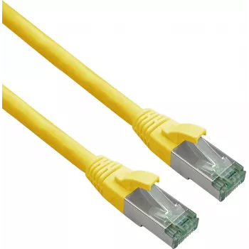 Tinklo kabelis Helos 363702 RJ-45 Cat7 0,15 m žaliai geltonas