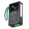 Išorinė baterija Green Cell CJSGC03 8000 mAh Li‑Ion, OLED ekranas, USB‑C ir USB‑A, 500 mA išvestis, įmontuotas žibintuvėlis
