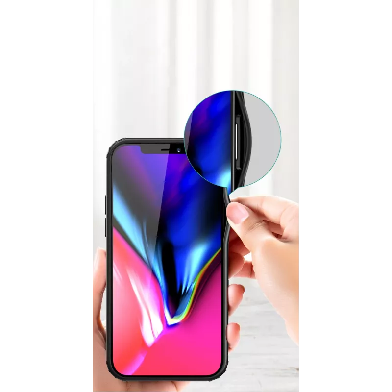 Apsauginis smūgiams atsparus dėklas Devia, skirtas iPhone 12 Pro Max, žalias