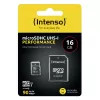 Intenso Performance - „Flash“ atminties kortelė (su microSDHC / SD adapteriu) - 16 GB - UHS-I U1 / 10 klasė - microSDHC UHS-I