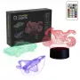 LED transporto priemonės dekoratyvinė lempa MANTA SNL121RGB RGB 3D šviesa automobiliams ir motociklams
