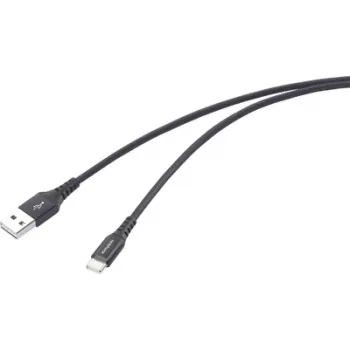 Renkforce RF-6872332 USB kabelis, juodas