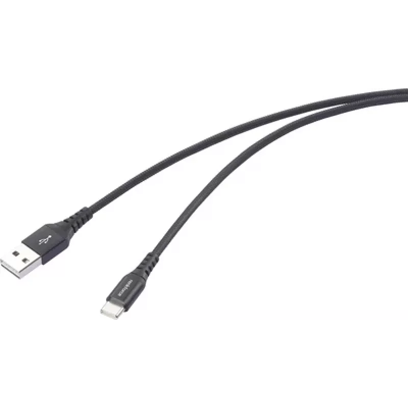 Renkforce RF-6872332 USB kabelis, juodas