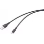 Renkforce RF-6872332 USB kabelis, juodas