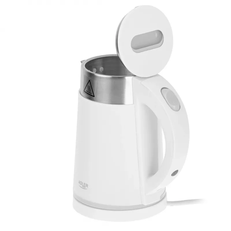 Elektrinis virdulys Adler AD 1372w — 0,6 l, 800 W, nerūdijančio plieno korpusas, liečiamas valdymas